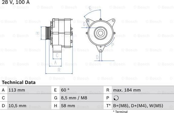 BOSCH 0 986 043 890 - Ģenerators autospares.lv