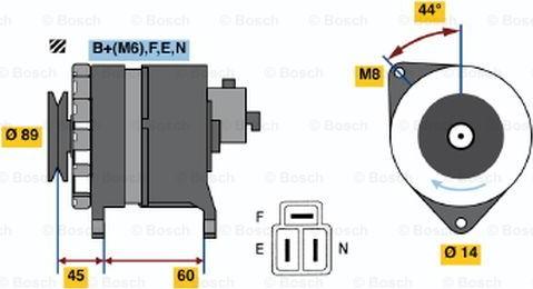 BOSCH 0 986 042 981 - Ģenerators autospares.lv