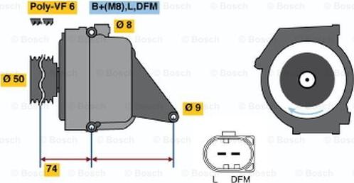 BOSCH 0 986 042 490 - Ģenerators autospares.lv