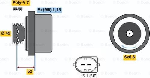 BOSCH 0 986 042 420 - Alternator www.autospares.lv