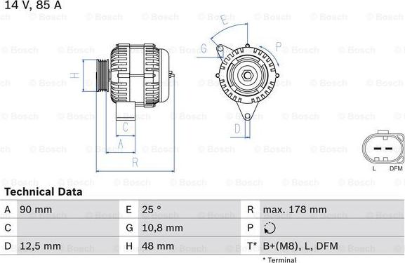 BOSCH 0 986 042 470 - Ģenerators www.autospares.lv