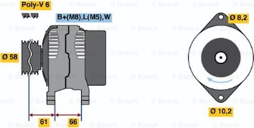 BOSCH 0 986 042 041 - Ģenerators autospares.lv