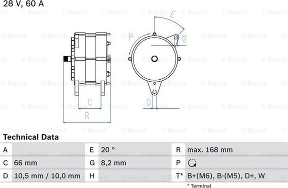 BOSCH 0 986 042 051 - Генератор www.autospares.lv