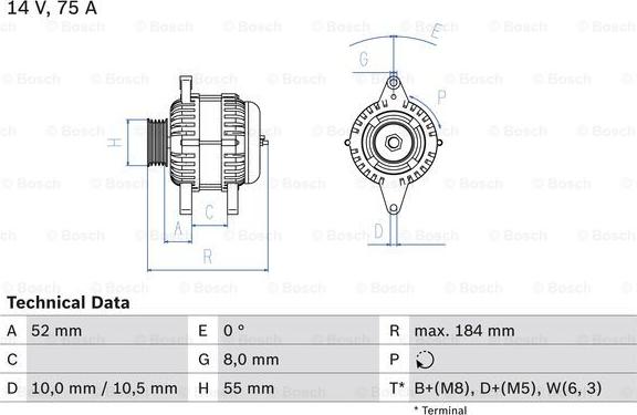 BOSCH 0 986 042 031 - Ģenerators www.autospares.lv