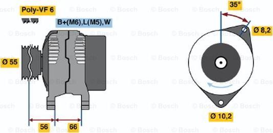 BOSCH 0 986 042 141 - Alternator www.autospares.lv