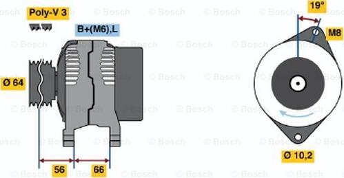 BOSCH 0 986 042 121 - Ģenerators www.autospares.lv