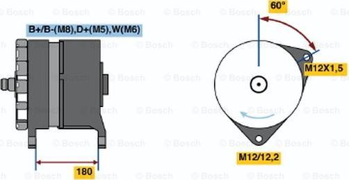 BOSCH 0 986 042 850 - Ģenerators www.autospares.lv