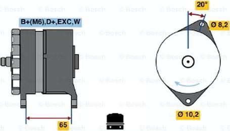 BOSCH 0 986 042 251 - Ģenerators www.autospares.lv