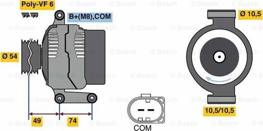 BOSCH 0 986 047 940 - Ģenerators www.autospares.lv