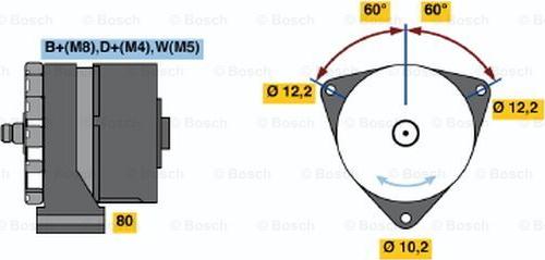 BOSCH 0 986 047 870 - Генератор www.autospares.lv