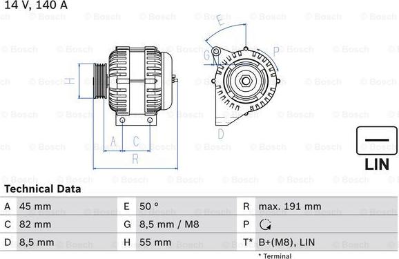 BOSCH 0 986 047 380 - Alternator www.autospares.lv