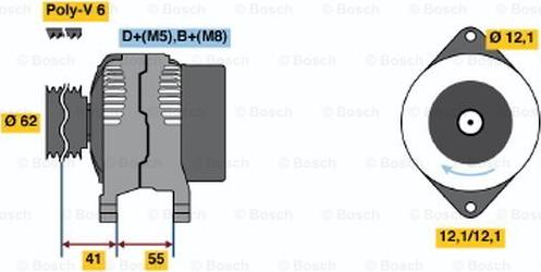 BOSCH 0 986 047 771 - Ģenerators autospares.lv