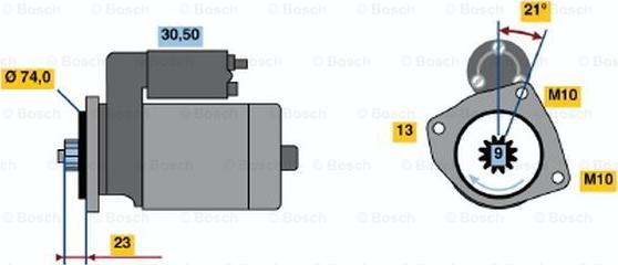 BOSCH 0 986 019 181 - Starteris www.autospares.lv