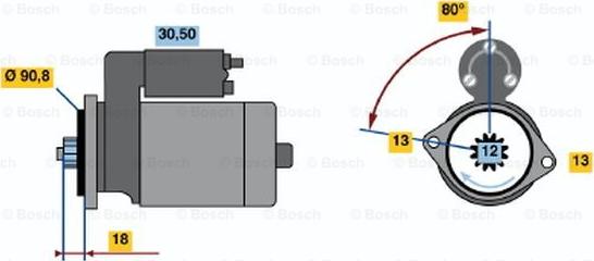 BOSCH 0 986 019 171 - Starteris www.autospares.lv