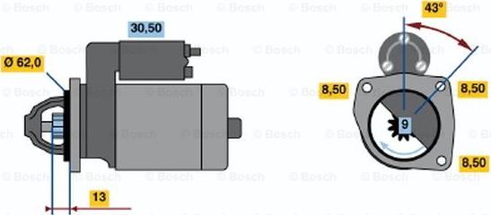 BOSCH 0 986 014 960 - Starteris www.autospares.lv