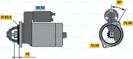 BOSCH 0 986 014 620 - Starteris autospares.lv