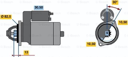 BOSCH 0 986 014 281 - Starteris autospares.lv