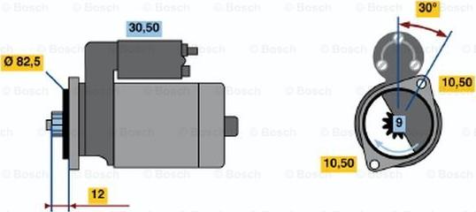 BOSCH 0 986 014 231 - Starter www.autospares.lv