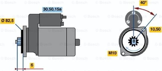 BOSCH 0 986 014 221 - Starter www.autospares.lv