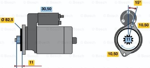 BOSCH 0 986 014 271 - Starter www.autospares.lv