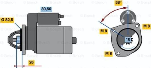 BOSCH 0 986 014 700 - Стартер www.autospares.lv