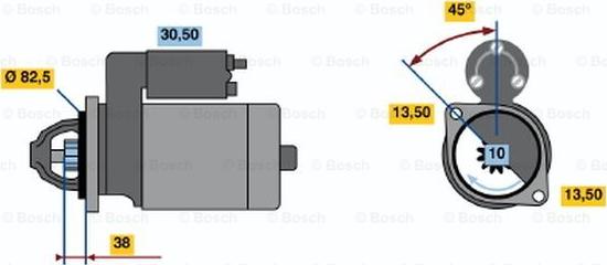 BOSCH 0 986 014 730 - Starteris www.autospares.lv