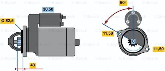 BOSCH 0 986 015 481 - Starter www.autospares.lv