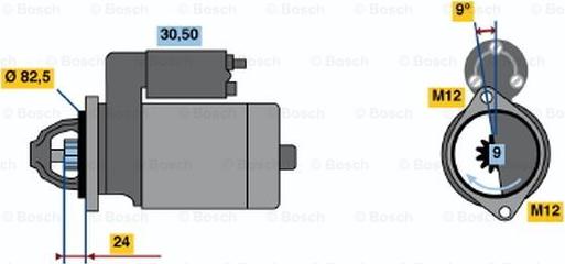 BOSCH 0 986 015 540 - Starteris www.autospares.lv