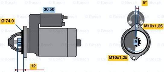 BOSCH 0 986 015 031 - Starteris www.autospares.lv