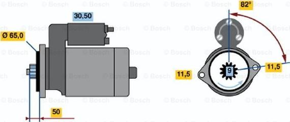 BOSCH 0 986 016 431 - Starteris autospares.lv