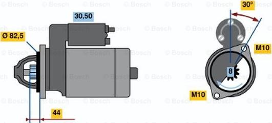 BOSCH 0 986 016 591 - Стартер www.autospares.lv