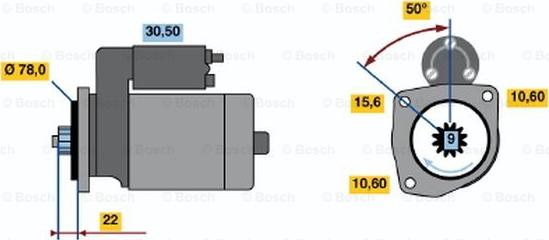 BOSCH 0 986 016 171 - Starteris www.autospares.lv