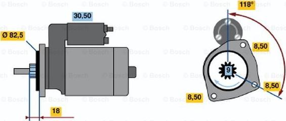 BOSCH 0 986 010 460 - Starteris www.autospares.lv