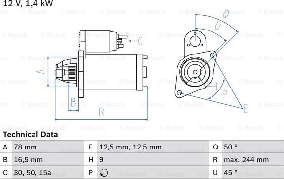 BOSCH 0 986 010 690 - Starteris www.autospares.lv