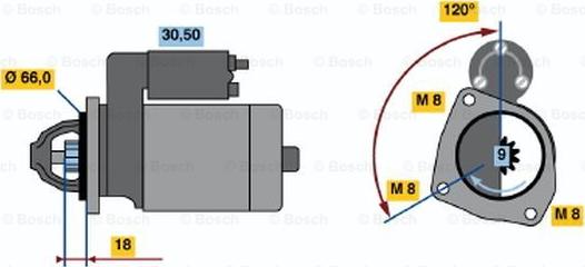 BOSCH 0 986 010 260 - Starter www.autospares.lv