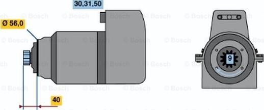 BOSCH 0 986 011 440 - Starteris autospares.lv