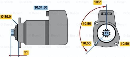 BOSCH 0 986 011 460 - Starteris www.autospares.lv