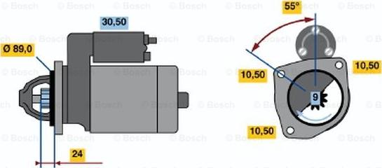 BOSCH 0 986 011 790 - Starteris www.autospares.lv