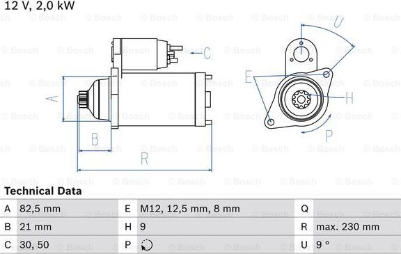 BOSCH 0 986 018 940 - Starteris www.autospares.lv