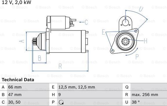 BOSCH 0 986 018 930 - Starteris autospares.lv