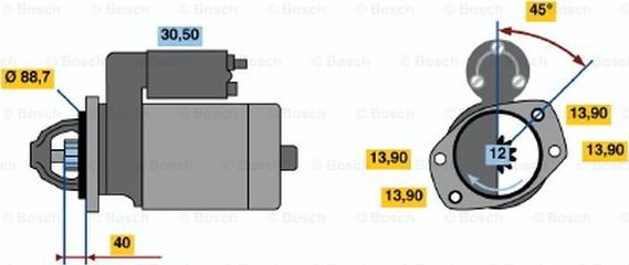 BOSCH 0 986 018 651 - Starteris www.autospares.lv