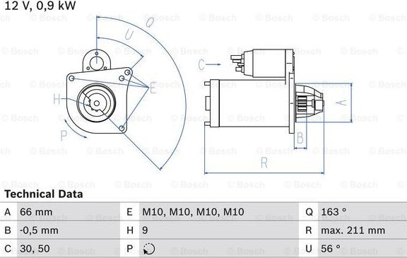 BOSCH 0 986 018 360 - Starteris www.autospares.lv