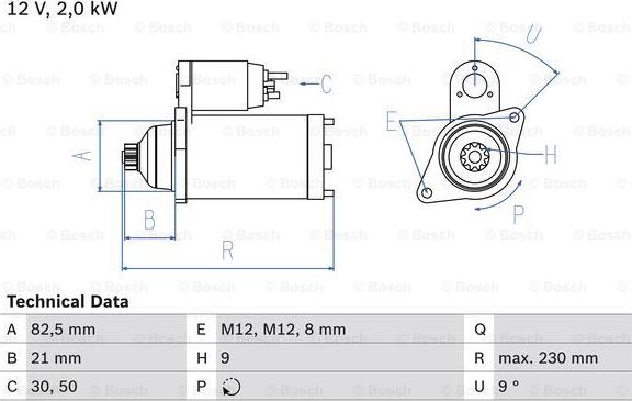 BOSCH 0 986 018 380 - Starteris www.autospares.lv