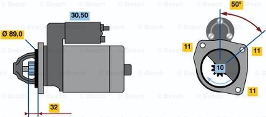 BOSCH 0 986 018 240 - Starter www.autospares.lv