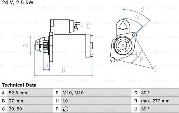 BOSCH 0 986 013 390 - Starter www.autospares.lv