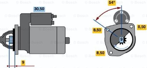 BOSCH 0 986 013 210 - Стартер www.autospares.lv