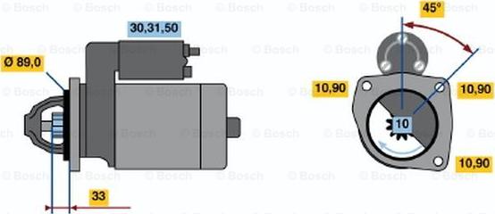 BOSCH 0 986 013 770 - Starter www.autospares.lv