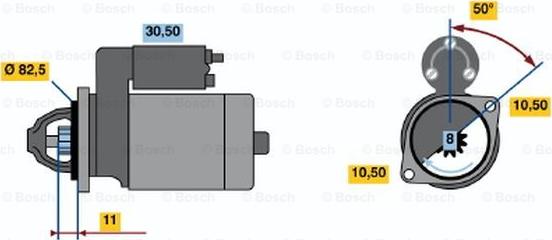 BOSCH 0 986 012 931 - Starter www.autospares.lv