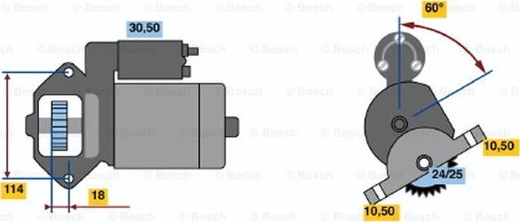 BOSCH 0 986 012 921 - Starteris autospares.lv