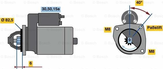 BOSCH 0 986 012 570 - Starteris www.autospares.lv